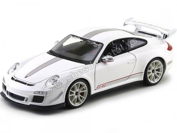 Cochesdemetal.es 2012 Porsche 911 GT3 RS 4.0 Blanco Metalizado 1:18 Bburago 11036