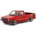 Cochesdemetal.es 1982 Volkswagen VW Caddy MK1 Custom PickUp Rojo Caramelo 1:18 Solido S1803508