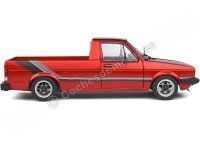 Cochesdemetal.es 1982 Volkswagen VW Caddy MK1 Custom PickUp Rojo Caramelo 1:18 Solido S1803508