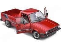 Cochesdemetal.es 1982 Volkswagen VW Caddy MK1 Custom PickUp Rojo Caramelo 1:18 Solido S1803508