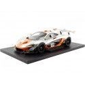 Cochesdemetal.es 2013 McLaren P1 GTR Plateado/Naranja 1:18 True Scale TSM181006R