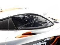 Cochesdemetal.es 2013 McLaren P1 GTR Plateado/Naranja 1:18 True Scale TSM181006R
