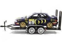 Cochesdemetal.es Lote Remolque + Subaru Impreza 555 Nº5 Sainz/Moya Ganador Rallye Monte Carlo 1:24 IXO Models RAL011A 76001