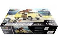 Cochesdemetal.es 1973 Volkswagen Type 2 Camper "Plastic Model Kit" 1:24 Revell 67676