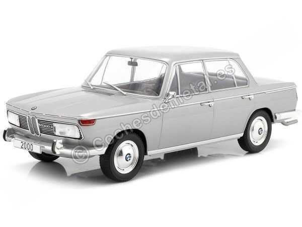 Cochesdemetal.es 1966 BMW 2000 Tilux Tipo 121 Gris/Plata 1:18 MC Group 18290