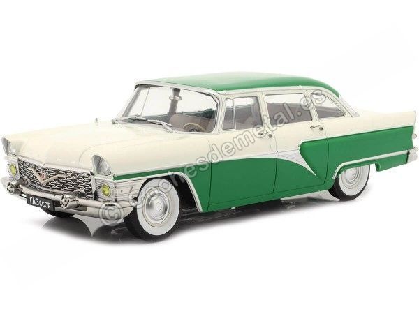 Cochesdemetal.es 1959 GAZ 13 Seagull Verde/Blanco 1:18 Triple-9 1800252