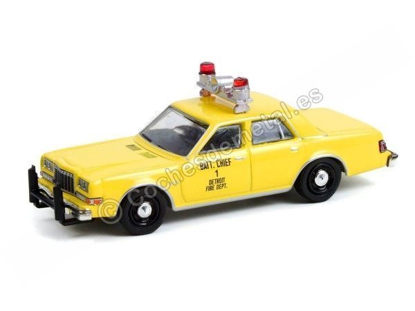 Cochesdemetal.es 1982 Plymouth Gran Fury Bomberos de Detroit "Fire & Rescue Series 2" 1:64 Greenlight 67020C