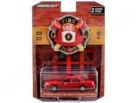 Cochesdemetal.es 2001 Ford Crown Victoria Interceptor Bomberos Baltimore "Fire & Rescue Series 2" 1:64 Greenlight 67020E