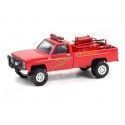 Cochesdemetal.es 1986 Chevrolet C20 Custom Pickup Truck Bomberos de Indiana "Fire & Rescue Series 1" 1:64 Greenlight 67010A