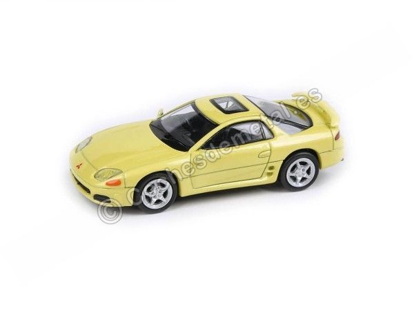 Cochesdemetal.es 1994 Mitsubishi 3000GT GTO Martinique Yellow Pearl 1:64 Paragon Models 55137