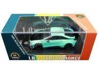 Cochesdemetal.es 2018 Liberty Walk BMW i8 Peppermint Green/Black 1:64 Paragon Models 55143