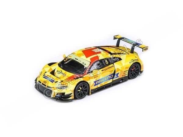 Cochesdemetal.es 2019 Audi R8 LMS EVO Nº5 Phoenix Racing FIA Macau GT Yellow/Red 1:64 Paragon Models 55256