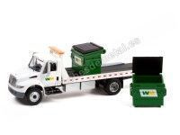 Cochesdemetal.es 2013 Camión International Durastar con Rampa y Contenedores "H.D. Trucks Series 22" 1:64 Greenlight 33220B