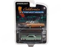 Cochesdemetal.es 1963 Chevrolet Impala Custom Light Green "California Lowriders Series 1" 1:64 Greenlight 63010B