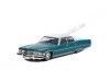 Cochesdemetal.es 1973 Cadillac Sedan deVille Teal "California Lowriders Series 1" 1:64 Greenlight 63010F