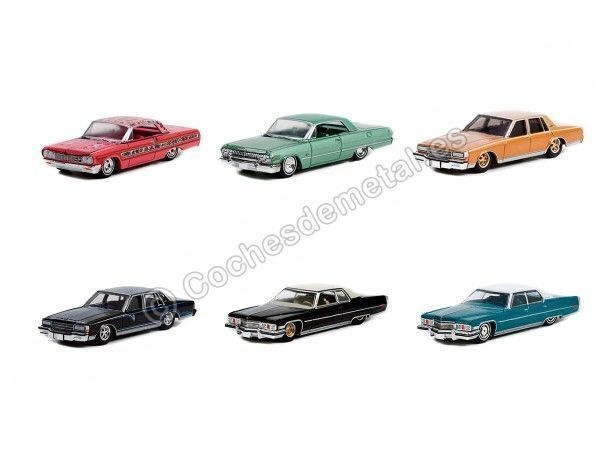 Cochesdemetal.es Lote de 6 Modelos "California Lowriders Series 1" 1:64 Greenlight 63010