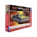 Cochesdemetal.es 1963 Chevrolet Impala Hardtop "Puzle de 1000 Piezas" Amt 04754