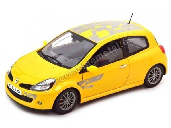 2007 Renault Clio RS F1 Team Sirius Yellow 1:18 Norev 185236 Cochesdemetal.es