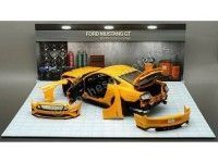 Cochesdemetal.es 2019 Ford Mustang GT 5.0 Coupe Naranja 1:18 Diecast Masters 61001