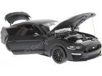 Cochesdemetal.es 2019 Ford Mustang GT 5.0 Coupe Negro Mate 1:18 Diecast Masters 61005