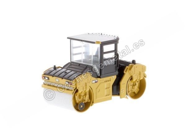 Cochesdemetal.es 2018 Rodillo Tándem Vibratorio Compactador Cat CB-13 Con Cabina Cerrada 1:64 Diecast Masters 85631