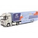 Cochesdemetal.es 2019 Trailer Mercedes-Benz Actros MP4 WRC Transport Hyundai Motorsport 1:43 IXO Models TTR019