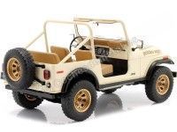 Cochesdemetal.es 1980 Jeep CJ-7 Golden Eagle Marfil 1:18 MC Group 18280