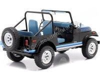 Cochesdemetal.es 1980 Jeep CJ-7 Renegade Negro/Azul 1:18 MC Group 18281