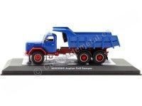 Cochesdemetal.es 1964 Magirus Jupiter 6x6 Dumper con Volquete Azul/Rojo 1:43 IXO Models TRUD004