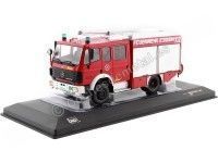 Cochesdemetal.es 1995 Mercedes-Benz LF 16/12 Feuerwehr Essen Bomberos 1:43 IXO Models TRF016S