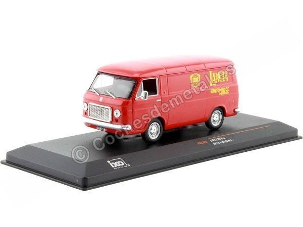 Cochesdemetal.es 1972 Fiat 238 Furgoneta Asistencia Rally Lancia Rojo 1:43 IXO Models RAC320