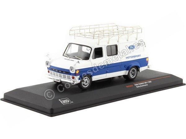 Cochesdemetal.es 1966 Ford Transit MkI Furgoneta De Asistencia En Rally Con Baca "Ford Motorsport" 1:43 IXO Models RAC385X