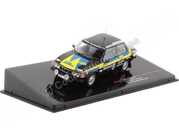 Cochesdemetal.es 1977 Saab 99 EMS Rallye WM Nº4 Blomqvist/Sylvan Rally De Suecia 1:43 IXO Models RAC299