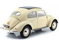 Cochesdemetal.es 1950 Volkswagen Classic T1 Kafer Beetle Beige 1:18 Welly 18040