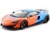 Cochesdemetal.es 2018 McLaren 600LT Coupe Team Tribute Livery Naranja/Azul 1:18 Solido S1804503