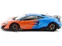 Cochesdemetal.es 2018 McLaren 600LT Coupe Team Tribute Livery Naranja/Azul 1:18 Solido S1804503