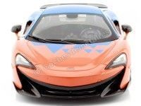 Cochesdemetal.es 2018 McLaren 600LT Coupe Team Tribute Livery Naranja/Azul 1:18 Solido S1804503