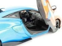 Cochesdemetal.es 2018 McLaren 600LT Coupe Team Tribute Livery Naranja/Azul 1:18 Solido S1804503