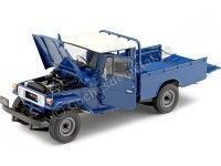 Cochesdemetal.es 1980 Toyota Land Cruiser 40 4x4 PickUp Azul 1:18 Kyosho KY08958BL