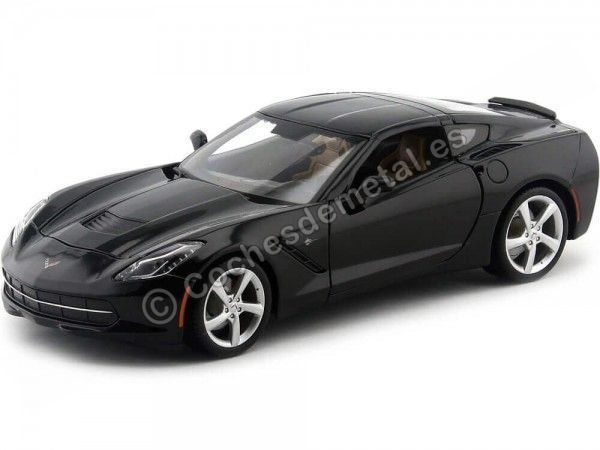 Cochesdemetal.es 2014 Chevrolet Corvette C7 Stingray Negro 1:18 Maisto 31182