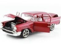 Cochesdemetal.es 1957 Chevrolet 150 Restomod Rojo Cereza 1.18 GMP ACME A1807012NC