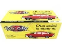 Cochesdemetal.es 1957 Chevrolet 150 Restomod Rojo Cereza 1.18 GMP ACME A1807012NC