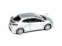 Cochesdemetal.es 2007 Honda Civic Type-R FN2 Euro Alabaster Silver Metallic 1:64 Paragon Models 55394