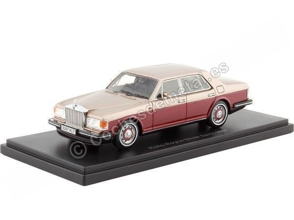 Cochesdemetal.es 1987 Rolls-Royce Silver Spirit Beige/Granate 1:43 NEO Scale Models 44207