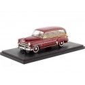 Cochesdemetal.es 1952 Chevrolet Styleline DeLuxe Station Wagon Granate/Madera 1:43 NEO Scale Models 46436