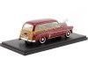 Cochesdemetal.es 1952 Chevrolet Styleline DeLuxe Station Wagon Granate/Madera 1:43 NEO Scale Models 46436