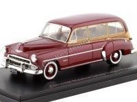 Cochesdemetal.es 1952 Chevrolet Styleline DeLuxe Station Wagon Granate/Madera 1:43 NEO Scale Models 46436