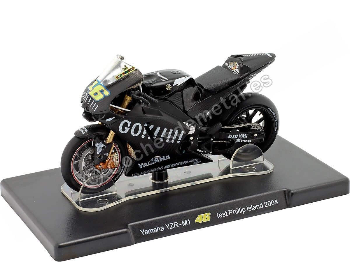 Cochesdemetal.es 2004 Yamaha YZR-M1 Nº46 Valentino Rossi Campeón del Mundo MotoGP Test Phillip Island 1:18 Editorial Salvat R...