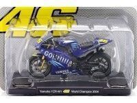 Cochesdemetal.es 2004 Yamaha YZR-M1 Nº46 Valentino Rossi Campeón del Mundo MotoGP 1:18 Editorial Salvat ROSSI0012