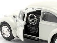 Cochesdemetal.es 1969 Volkswagen VW Escarabajo "007 James Bond Al Servicio Secreto de su Majestad" Blanco 1:24 Motor Max 79854